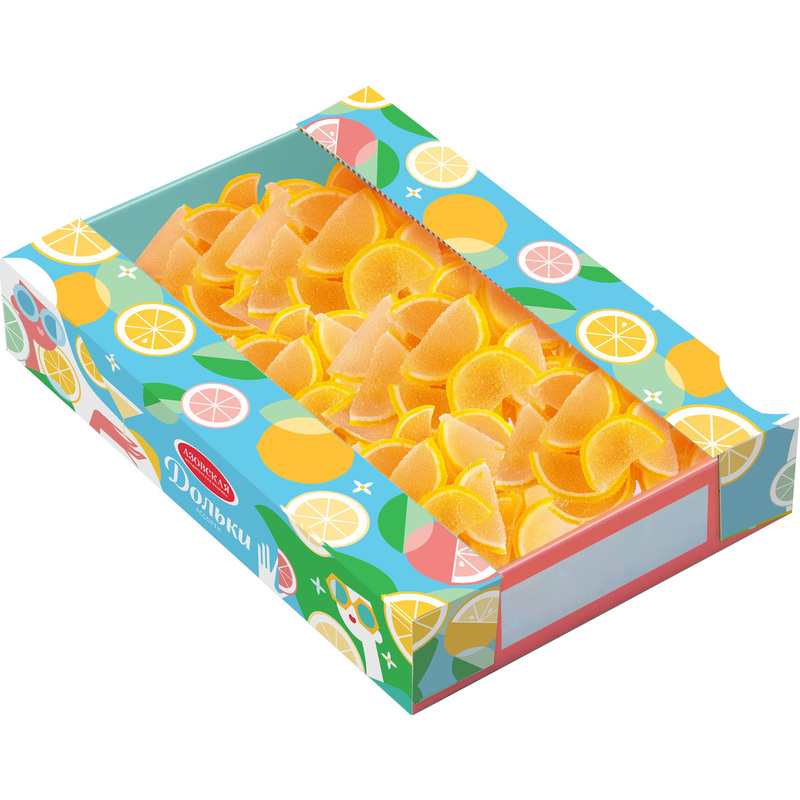 Изображение товара Мармелад Азовская КФ цитрусовый дольки 1 кг натуральное сладкое лакомство