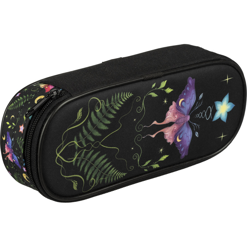 Изображение товара Пенал односекционный Комус Класс Сказочный лес черный 22x9x5 см