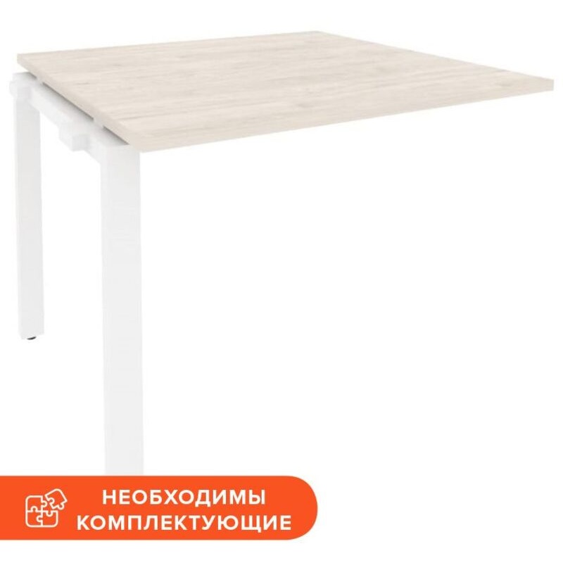 Изображение товара Элемент стола для переговоров Onix-П O.MP-NPRG-1 980x980 мм белый денвер светлый