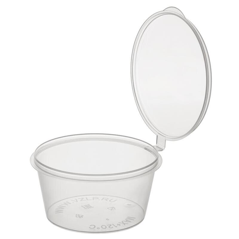 Изображение товара Уценка. Соусник одноразовый с крышкой 62 мм 80 мл (960 штук в упаковке)