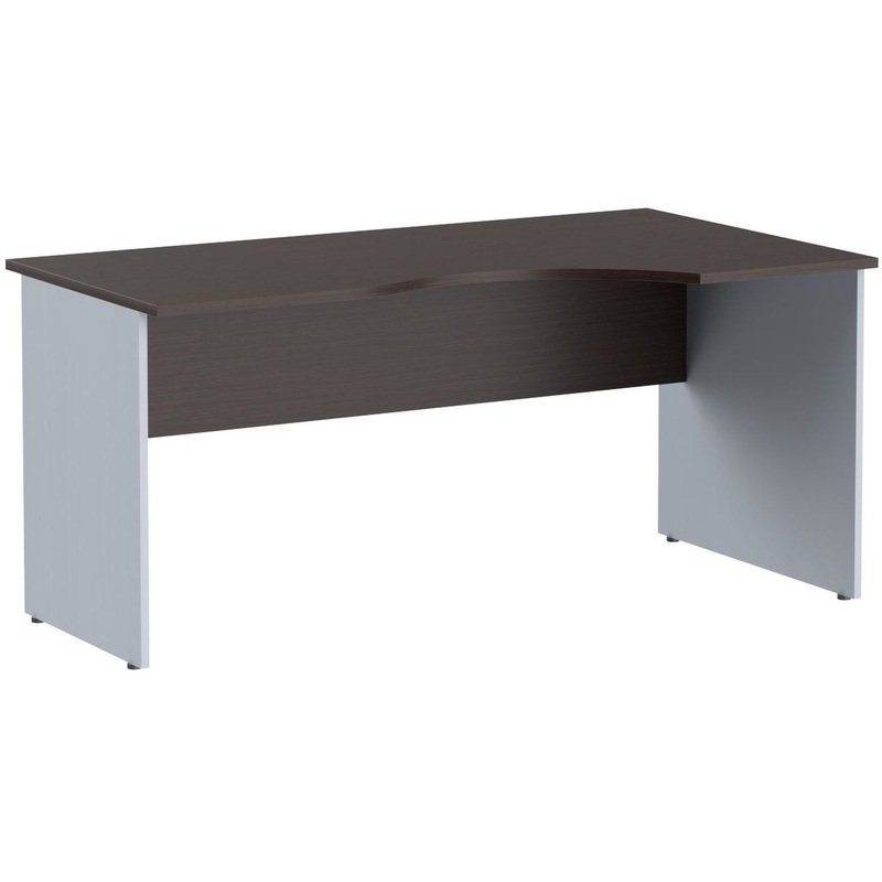 Изображение товара Эргономичный рабочий стол Imago СА-1Пр правый 1600х900 мм венге металлик