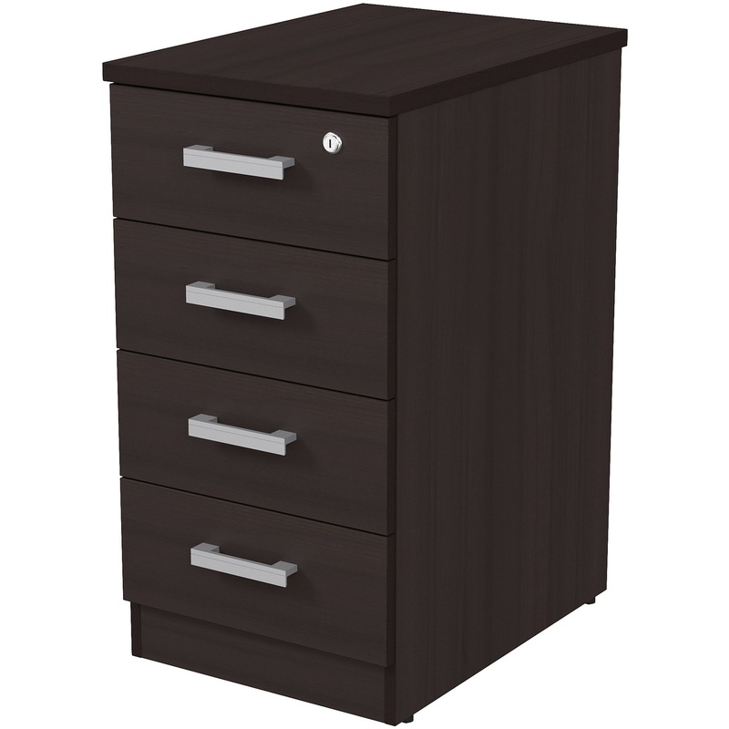 Изображение товара Тумба приставная 2ТЗ.002.2 с замком венге 4 ящика 550х394х750 мм