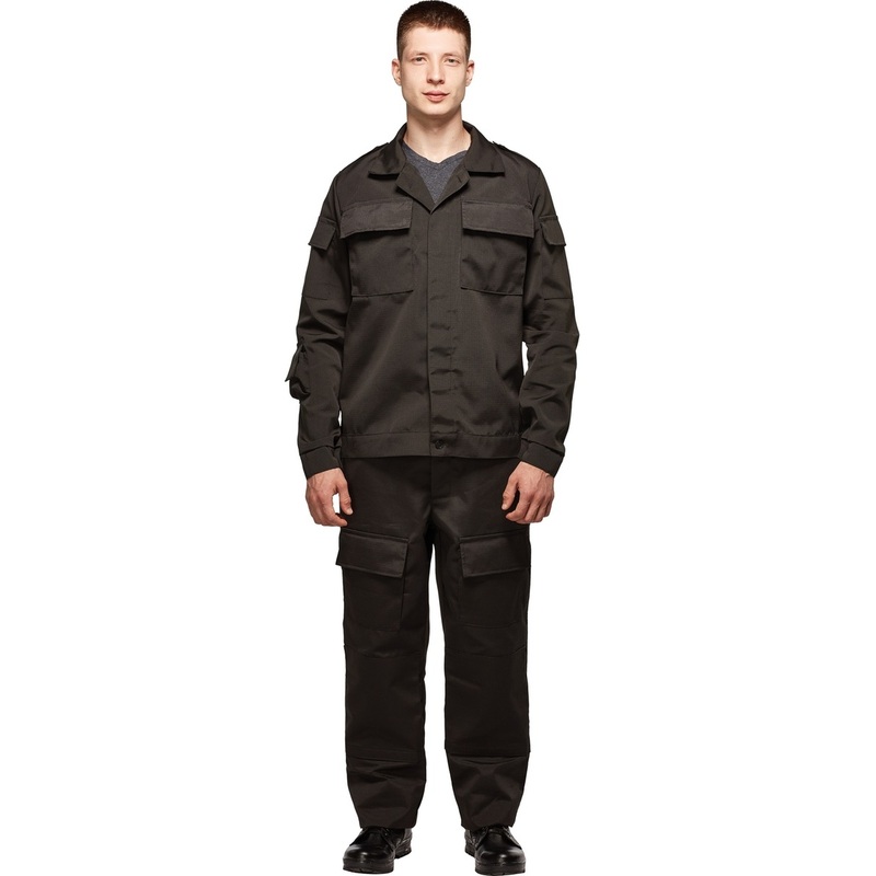 Изображение товара Мужской охранный костюм ло32-КБР черный размер 48-50 Рост 182-188