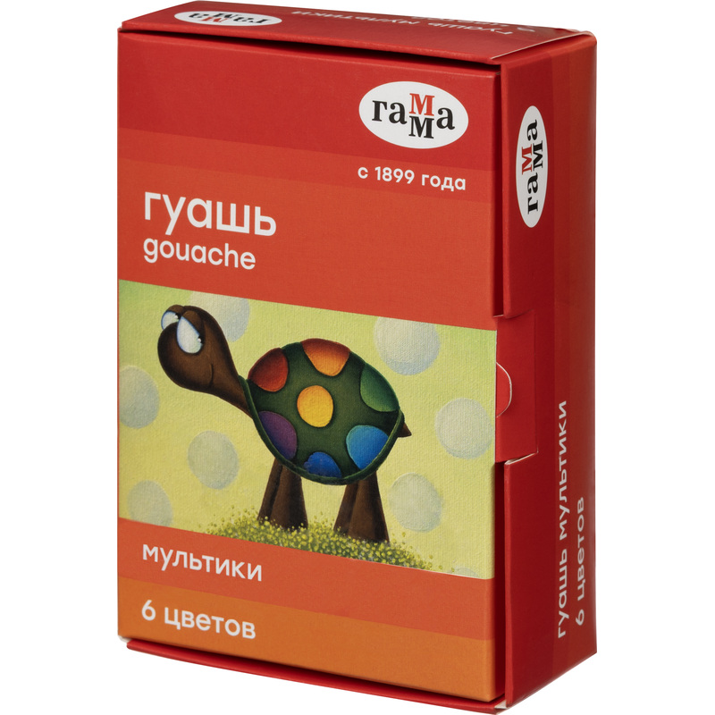 Изображение товара Гуашь Гамма Мультики 6 цветов по 20 мл