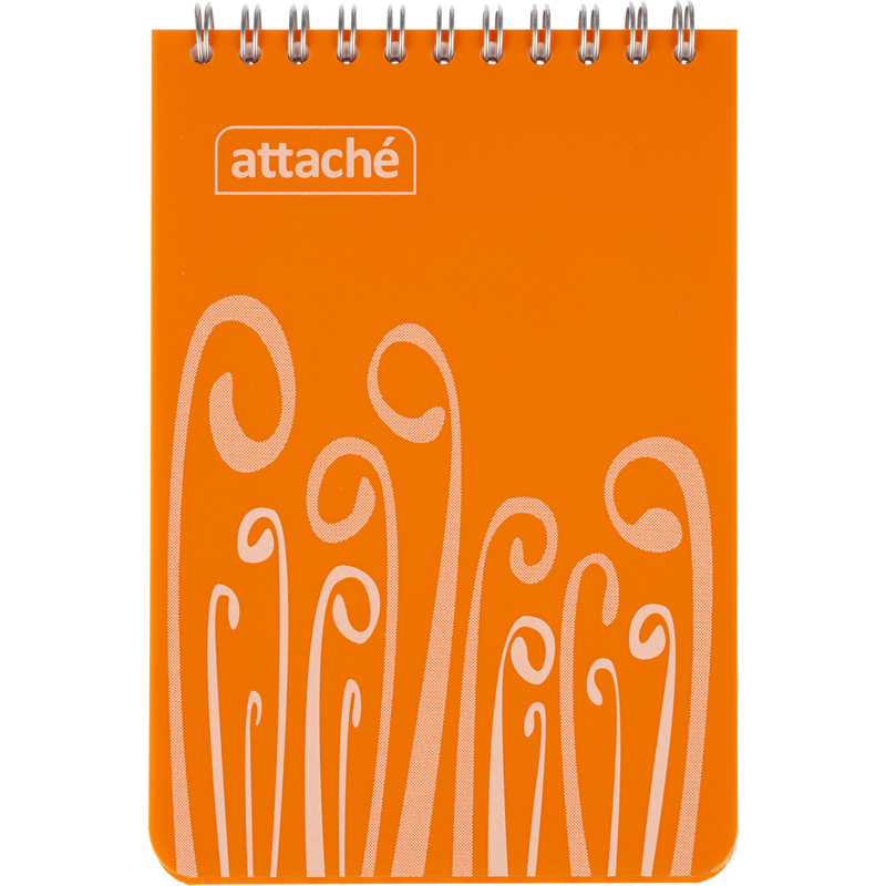 Изображение товара Блокнот Attache Fantasy А6 80 листов оранжевый спираль формат А6