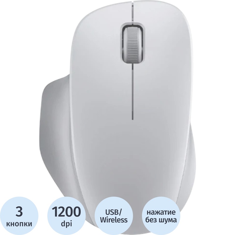 Изображение товара Беспроводная мышь Xiaomi Wireless Mouse Comfort Edition белая (BHR9354GL)