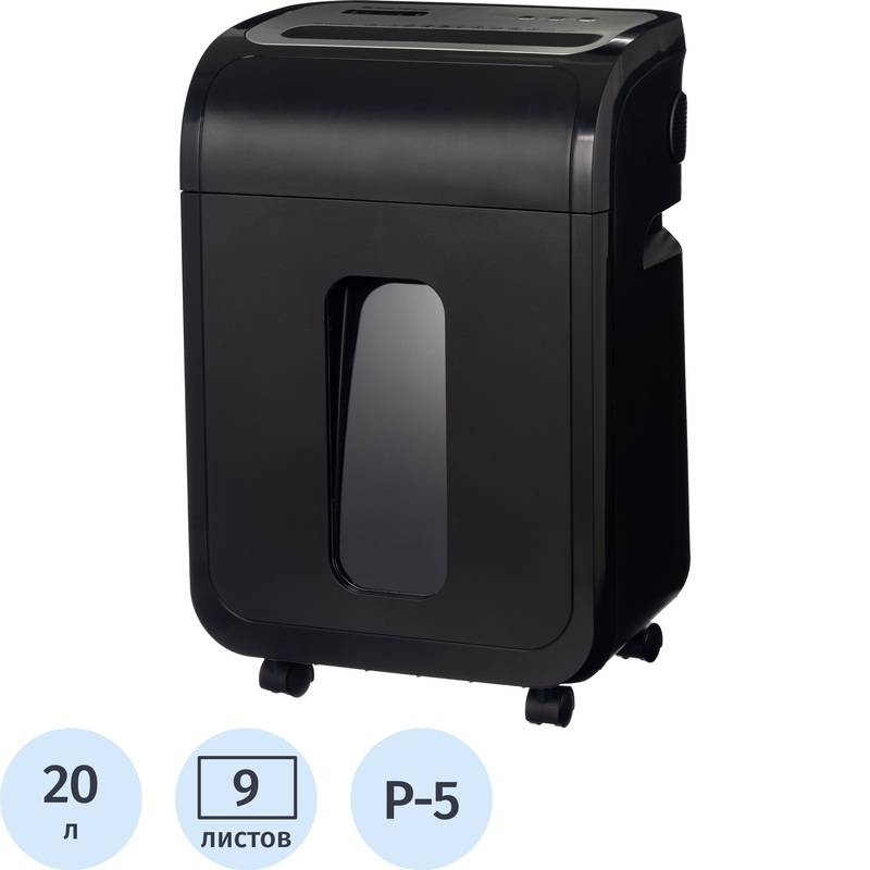 Изображение товара Шредер BigTech OS1501-9M с высоким уровнем секретности и объемом корзины 20 л