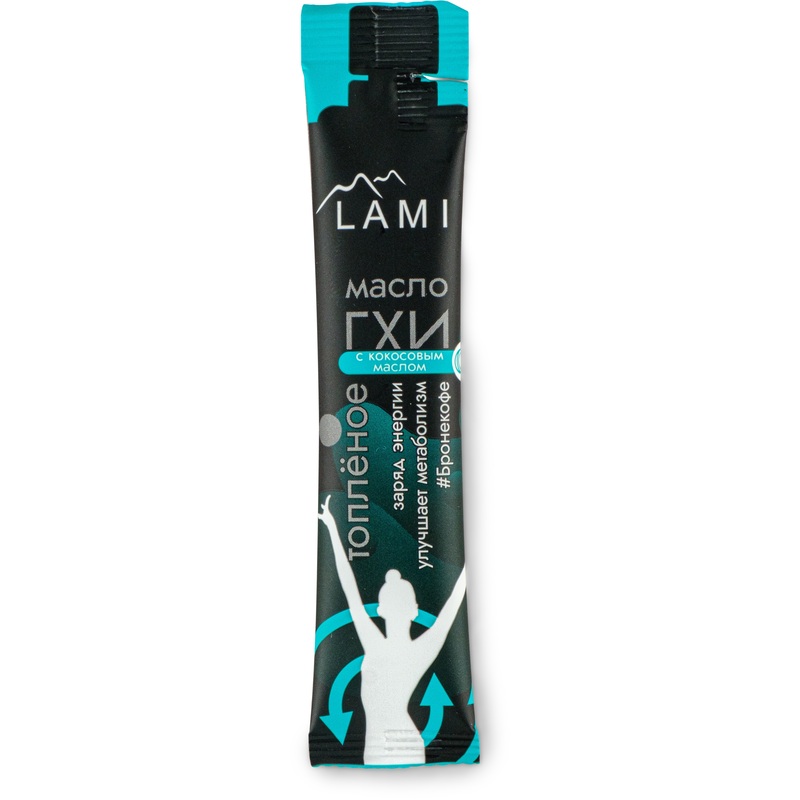 Изображение товара Масло топлёное Ghee с кокосовым маслом 99% 10 г LAMI