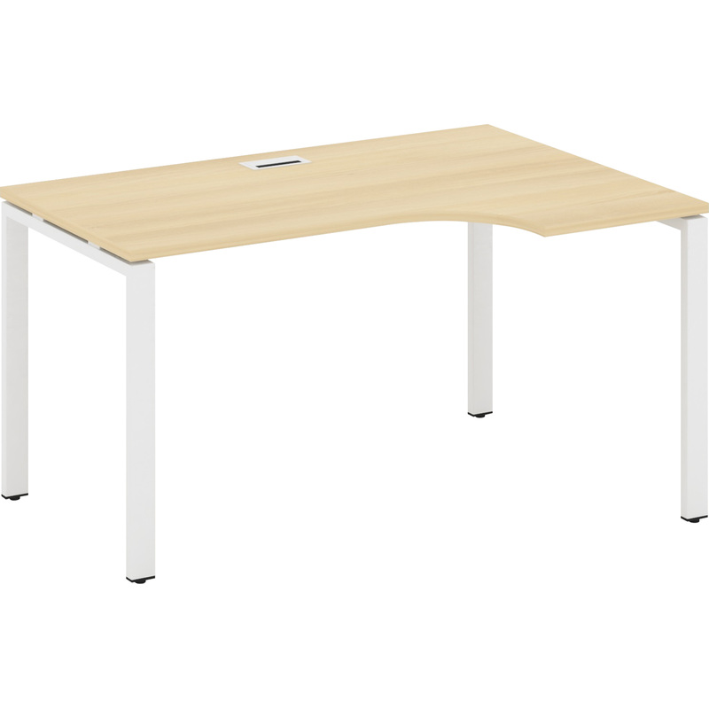 Изображение товара Стол эргономичный SN-6P.SPA-021(R) правый (акация лорка/белый, 1380х800х750 мм)