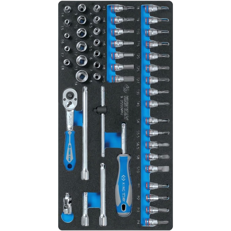 Изображение товара Набор головок King Tony 1/4" 50 предметов (9-2550MRV) профессиональный комплект