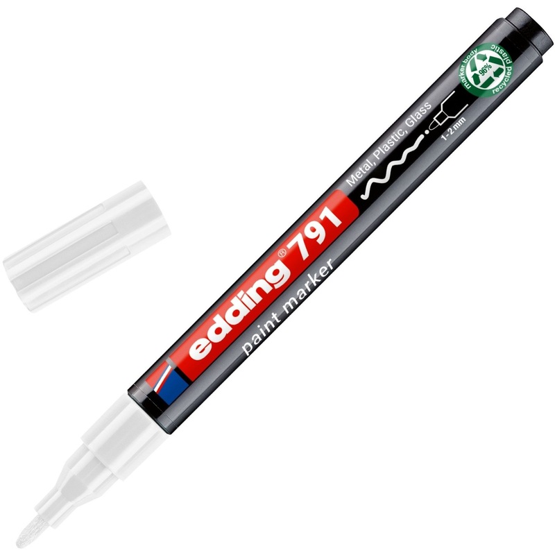 Изображение товара Маркер промышленный лаковый Edding белый 1 2 мм 4 791PCR049