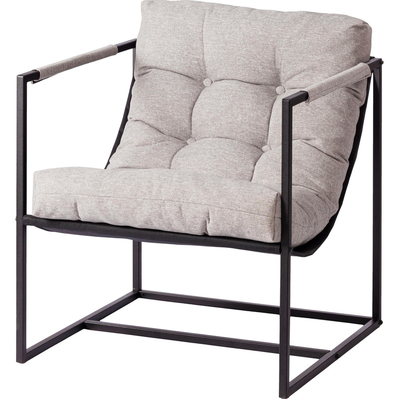 Изображение товара Кресло для отдыха Charli серо-бежевое ткань современное стильное Россия