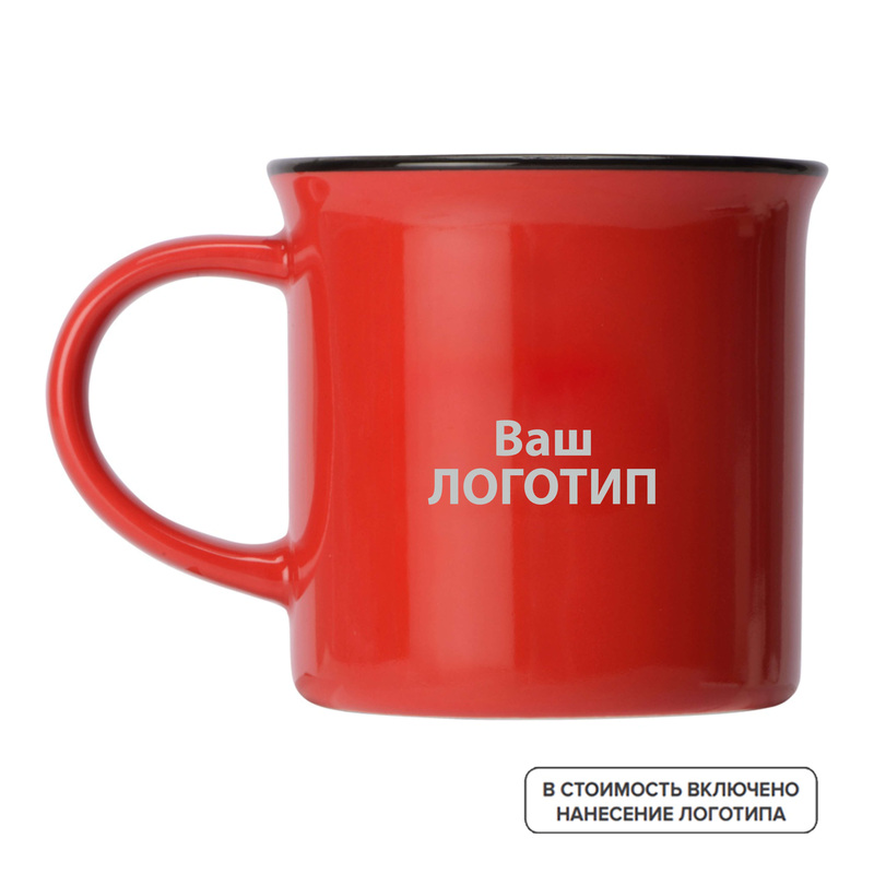 Изображение товара Кружка Countryside S керамическая 235 мл с индивидуальной одноцветной печатью (873201, 96 штук в упаковке)