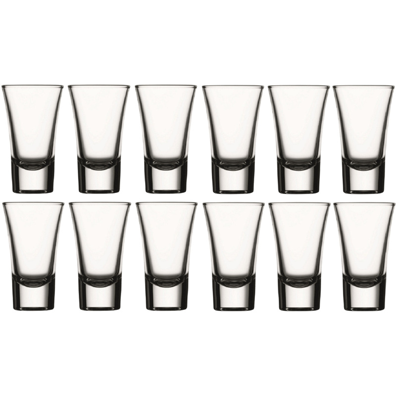 Изображение товара Набор стеклянных стопок Pasabahce Бостон Шот 60 мл 12 штук в упаковке