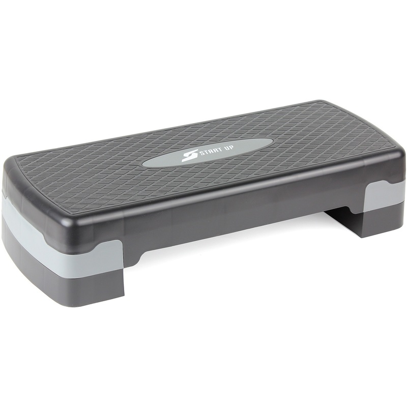 Изображение товара Степ-платформа Start Up NT18061 двухуровневая 68x28x15 см для фитнеса кардио силовых тренировок