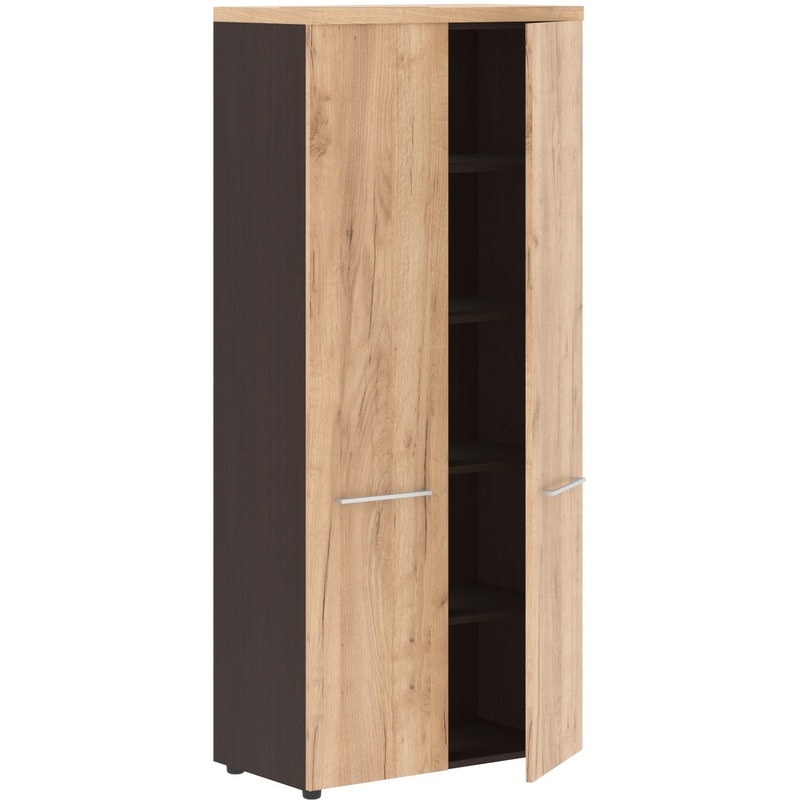 Изображение товара Шкаф для документов Alto AHC 85.1 (дуб бофорд/венге магия, 850х456х1969 мм)