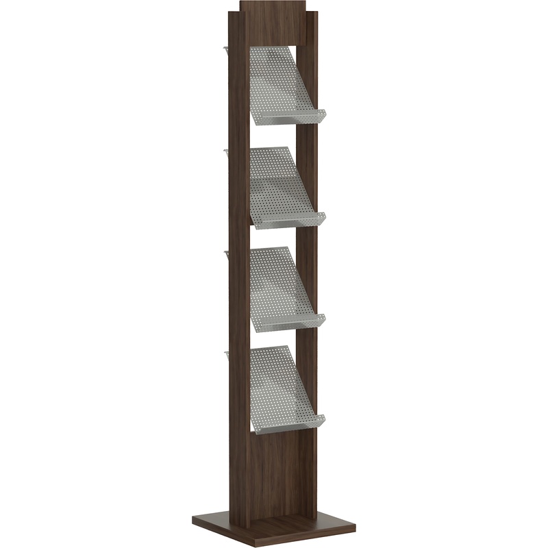 Изображение товара Стойка напольная для рекламных материалов Комус Альманах А4 с 4 карманами