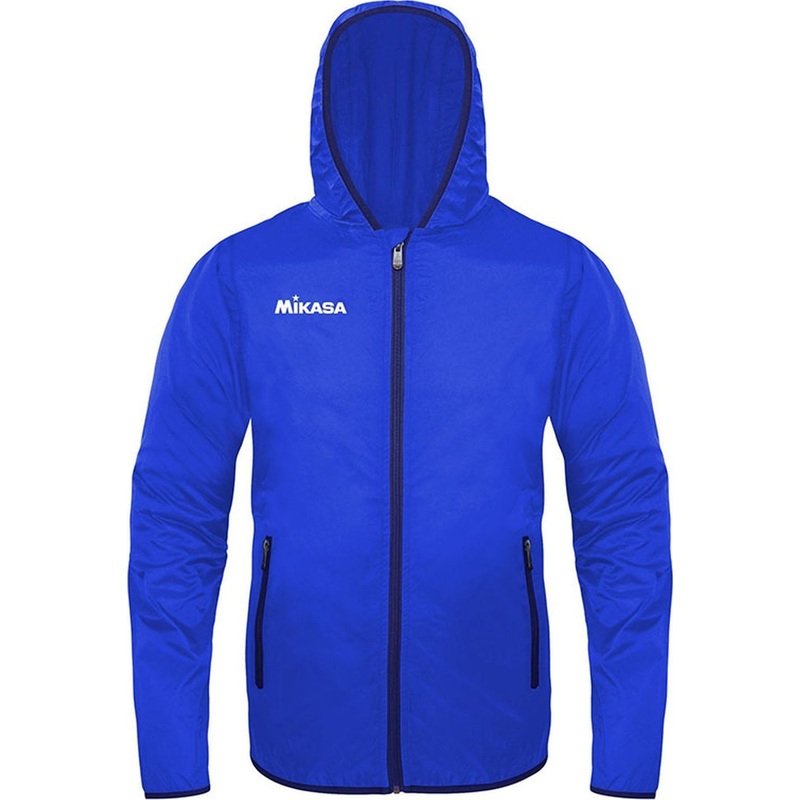Изображение товара Унисекс куртка-ветровка Mikasa размер L синяя для активного отдыха и тренировок