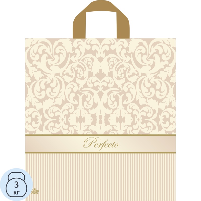 Изображение товара Пакет подарочный ламинированный Тикопластик Перфекто Элита (40x37x5 см)