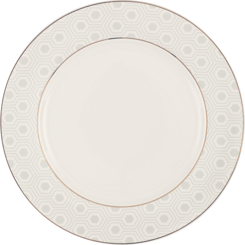 Изображение товара Тарелка обеденная Nadoba Mari Lena 27 см серый/золотой