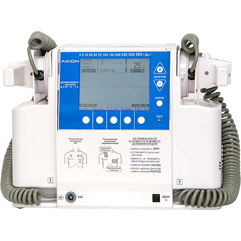 Изображение товара Портативный дефибриллятор мониторинговый ДКИ-Н-10 Аксион для реанимации