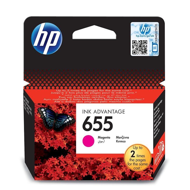Изображение товара Уценка. Картридж струйный HP 655 CZ111AE пурпурный оригинальный. уц_тех