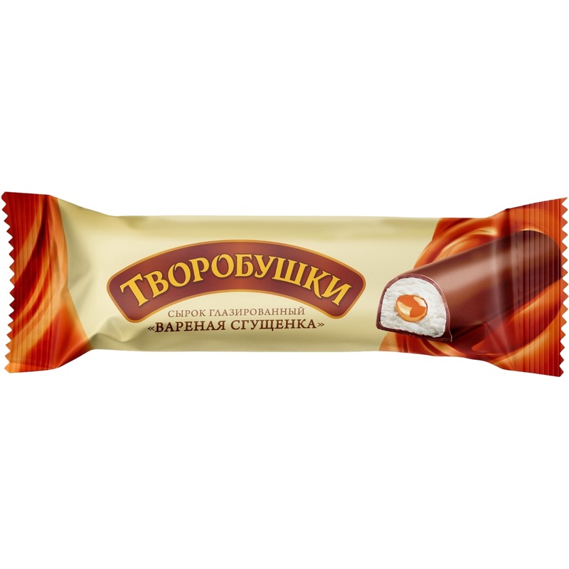 Изображение товара Сырок творожный глазированный Творобушки молоко сгущённое варёное 20% 40 г