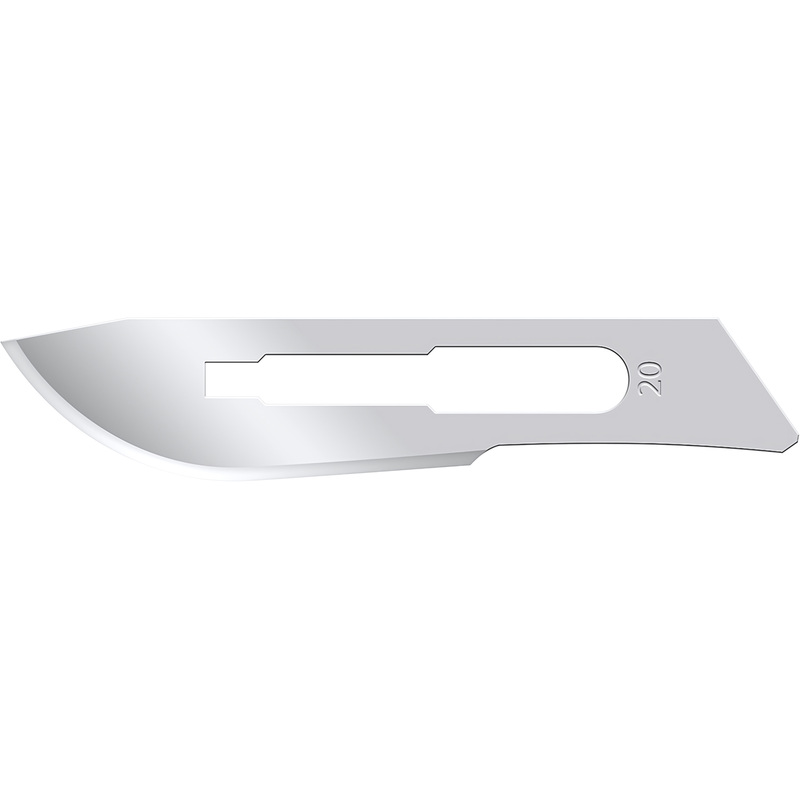 Изображение товара Одноразовые лезвия для скальпеля Apexmed размер 20, 100 шт стерильных