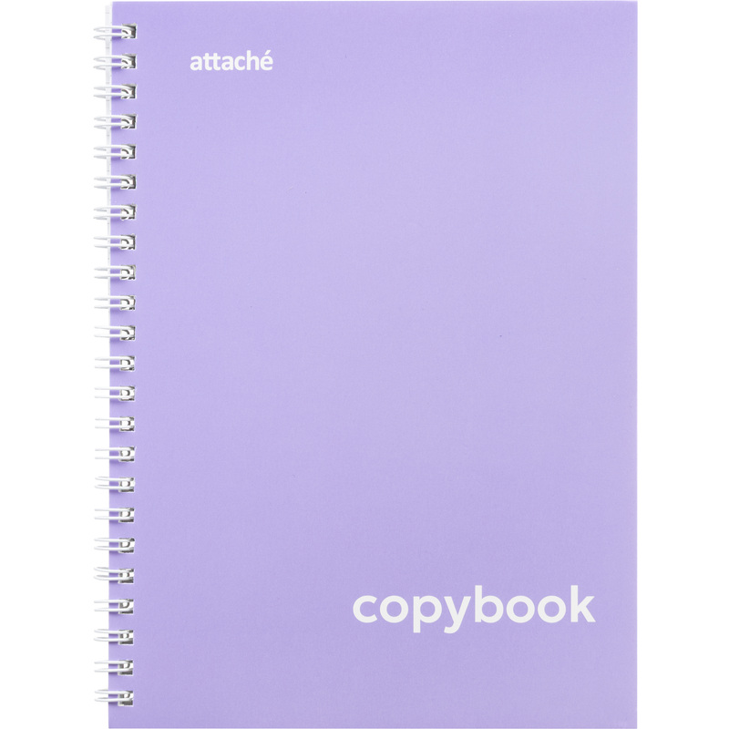 Изображение товара Бизнес-тетрадь Attache Акварель A5 80 листов фиолетовая в клетку на спирали