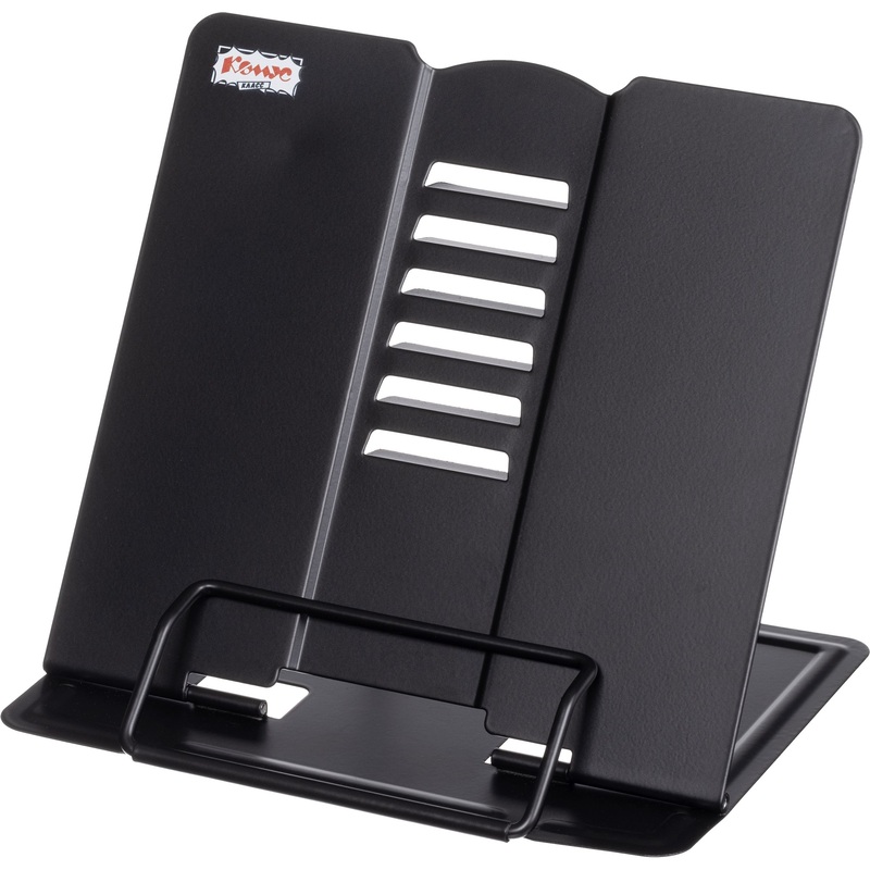 Изображение товара Подставка для книг Комус Класс металлическая черная регулируемая 190х155х200 мм