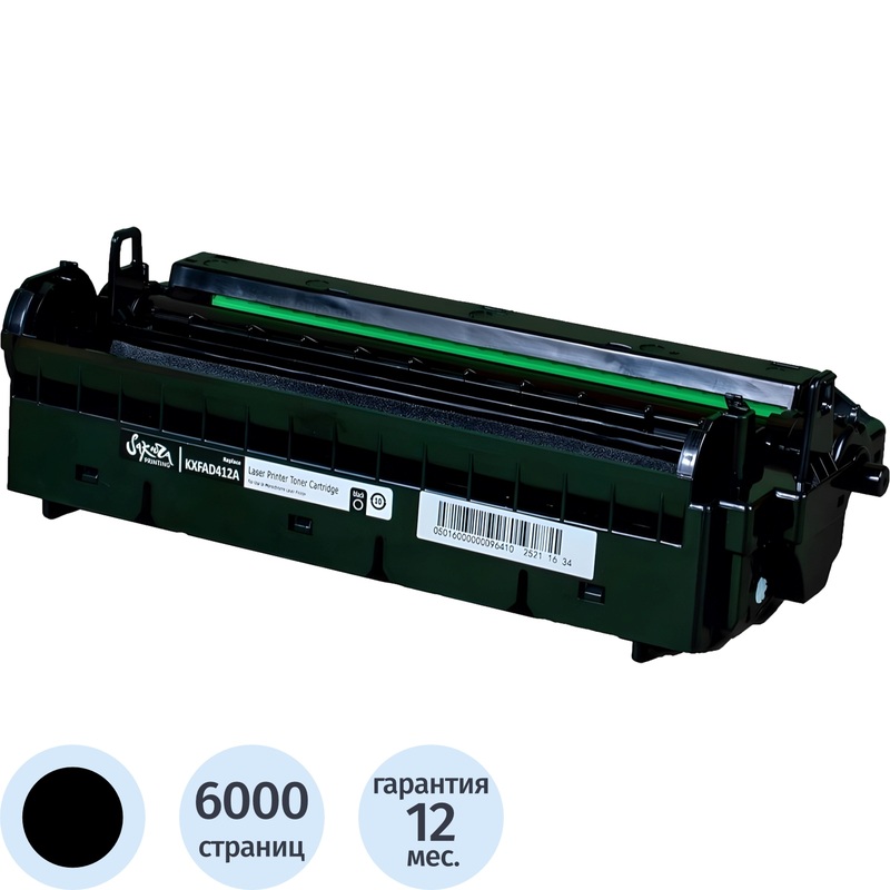 Изображение товара Фотобарабан Sakura KX-FAD412A для Panasonic черный совместимый