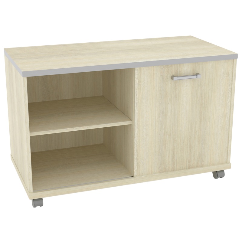 Изображение товара Тумба подкатная Комус Мебель Сатурн-Д из ЛДСП ясень 1032х481х660 мм