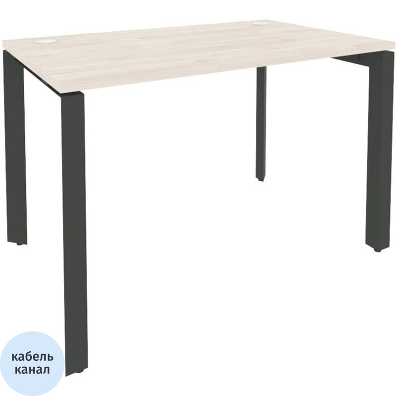 Изображение товара Стол прямой ONIX-П O.MP-SP-2.7 светлый антрацитовый 1180х720х750 мм