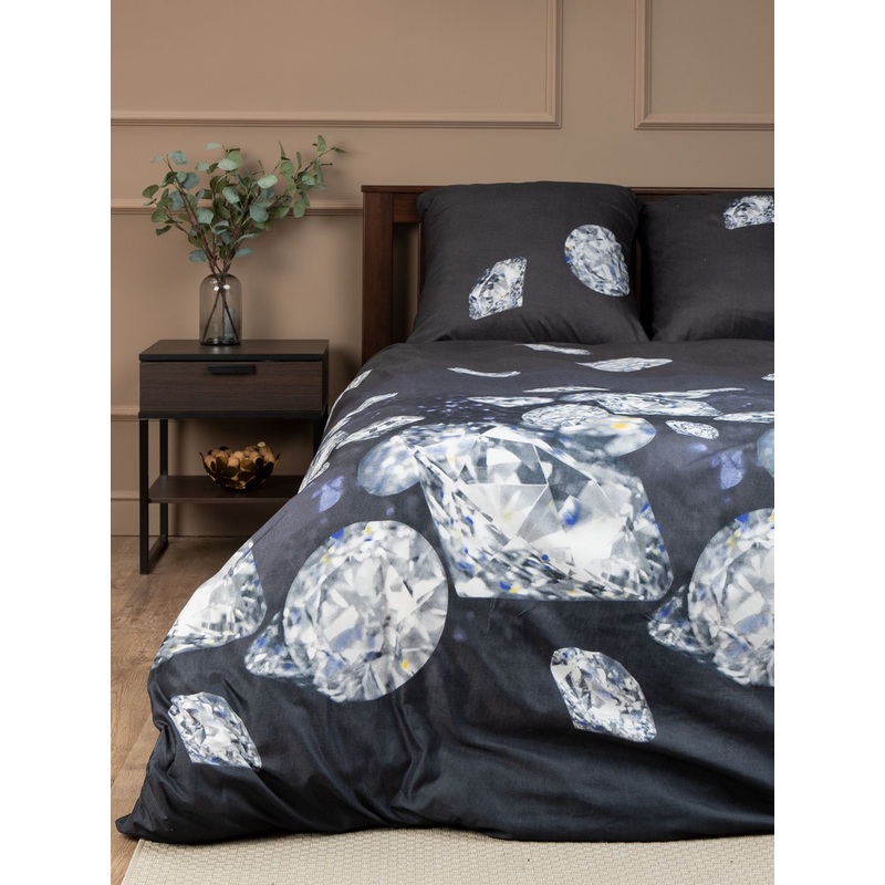 Изображение товара Постельное белье Amore Mio Black 93796, 2-спальное, микрофибра