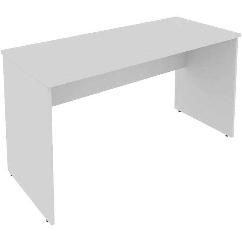 Изображение товара Стол прямой Riva А.СП-3.1 серый 1400х600х750 мм из ЛДСП с регулируемыми опорами