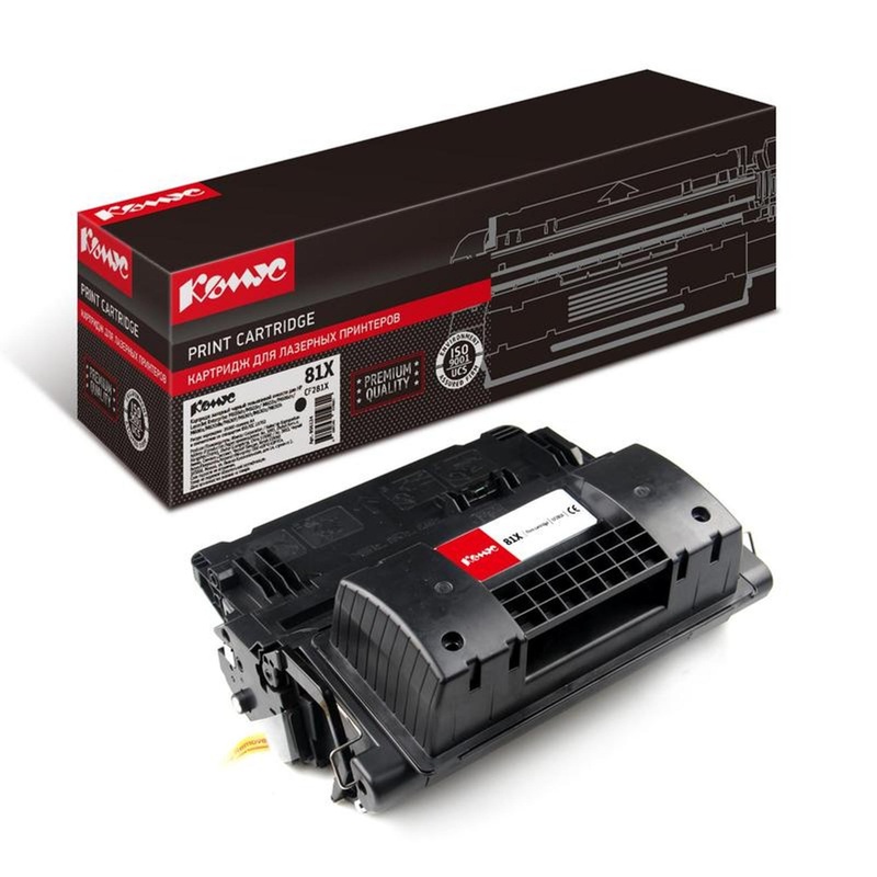 Изображение товара Уценка. Картридж лазерный Комус 81X CF281X для HP черный совместимый повышенной емкости