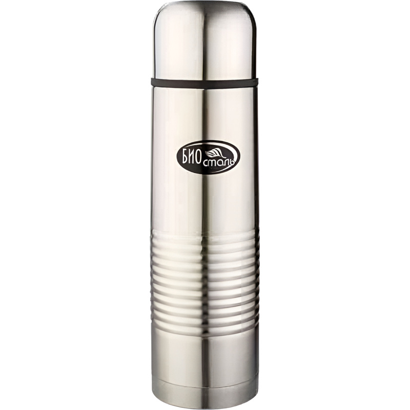 Изображение товара Термос Biostal 1 л металлический узкий горлышко серебристый