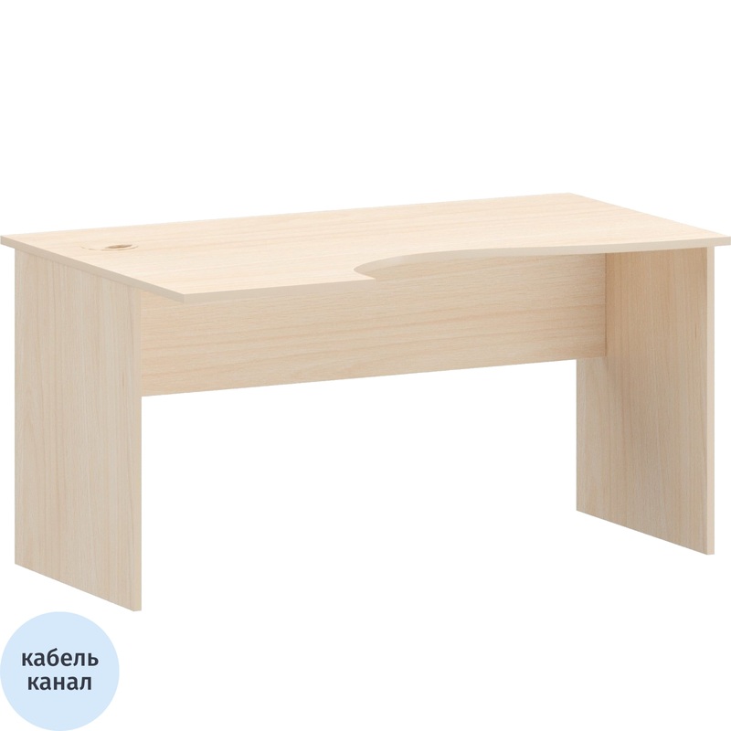 Изображение товара Стол эргономичный Арго А-200 левый (бук, 1400х900х760 мм)