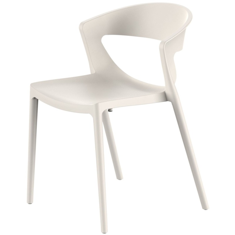 Изображение товара Стул обеденный Evok светло-бежевый из пластика