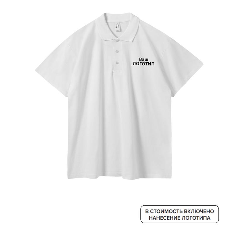 Изображение товара Рубашка поло Summer 170 с коротким рукавом и индивидуальной печатью