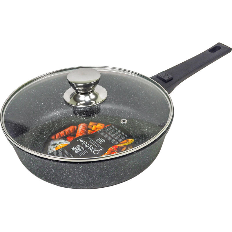 Изображение товара Сковорода Panairo Raitens induction 22 см с антипригарным покрытием и крышкой