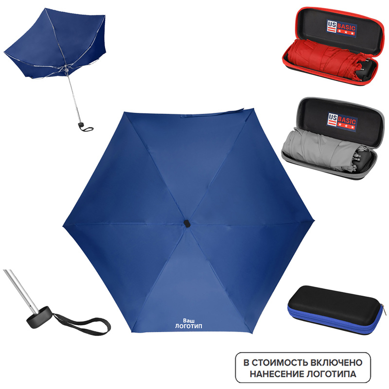 Изображение товара Складной механический зонт Frisco с возможностью персонализации, компактный и легкий