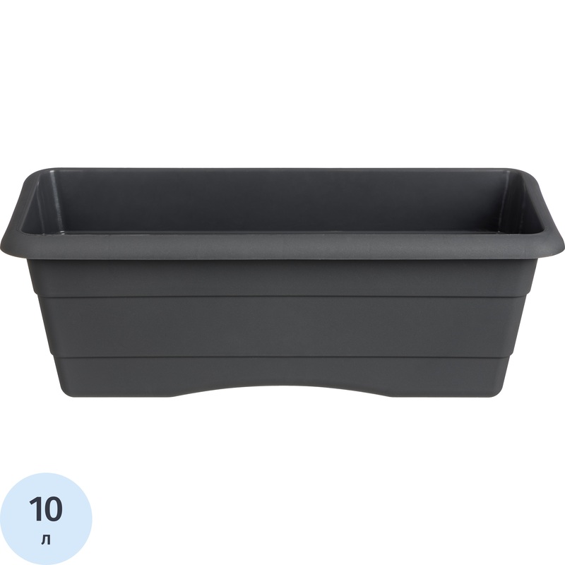 Изображение товара Ящик балконный Гарден №2 графит 47x21.5x17 см
