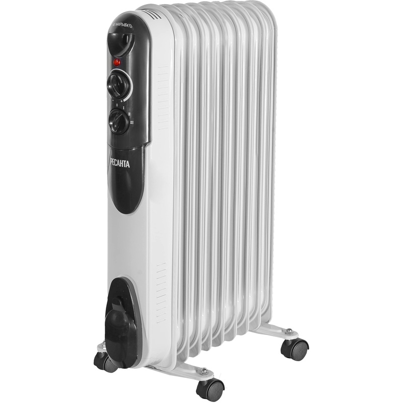 Изображение товара Масляный радиатор Ресанта ОМПТ-9Н 2000 Вт для обогрева помещений
