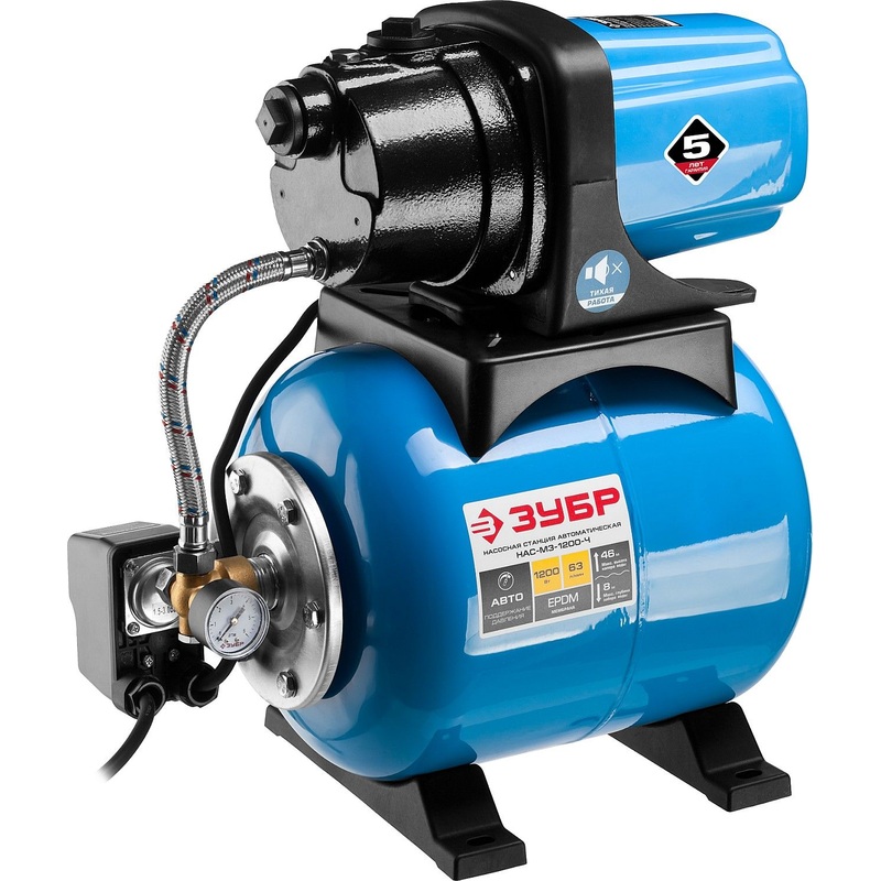 Изображение товара Насосная станция Зубр НАС-М3-1200-Ч для водоснабжения