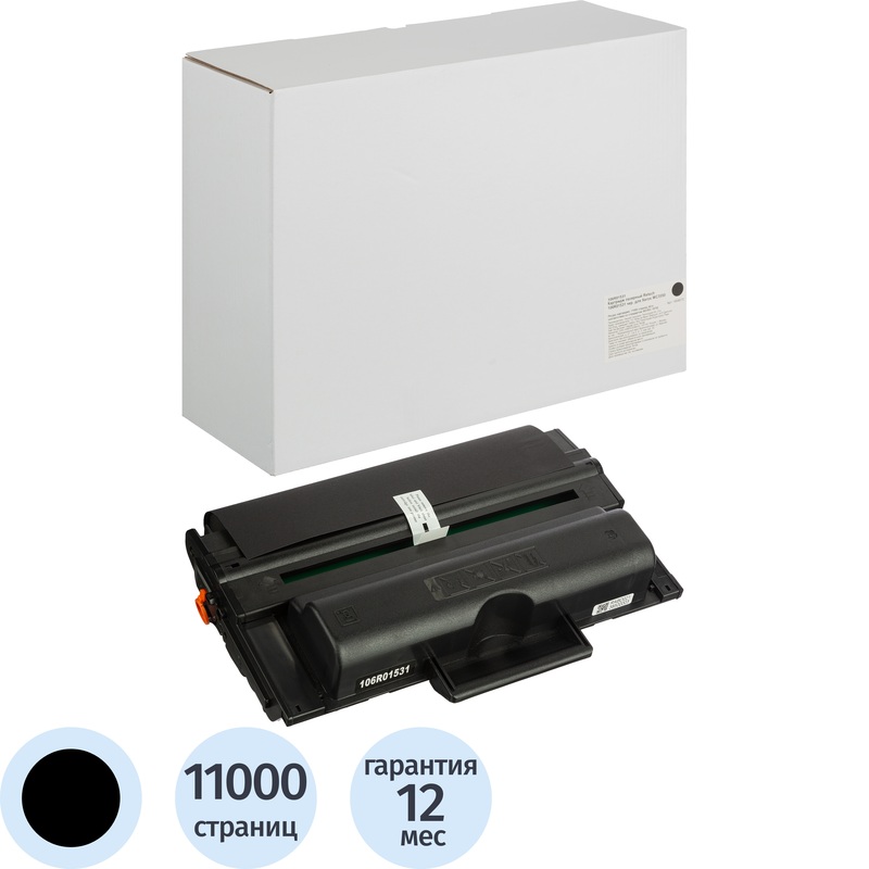 Изображение товара Картридж лазерный Retech 106R01531 для Xerox черный совместимый