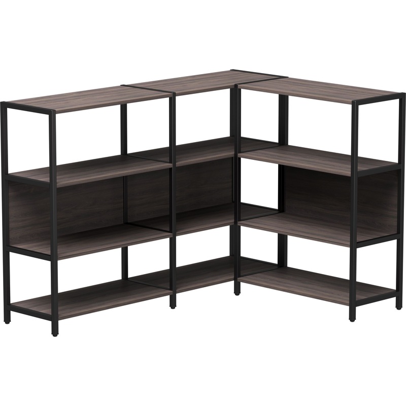 Изображение товара Стеллаж для документов EVO 254ST14DK9005 дуб пасадена чёрный 1120х1635х1215 мм