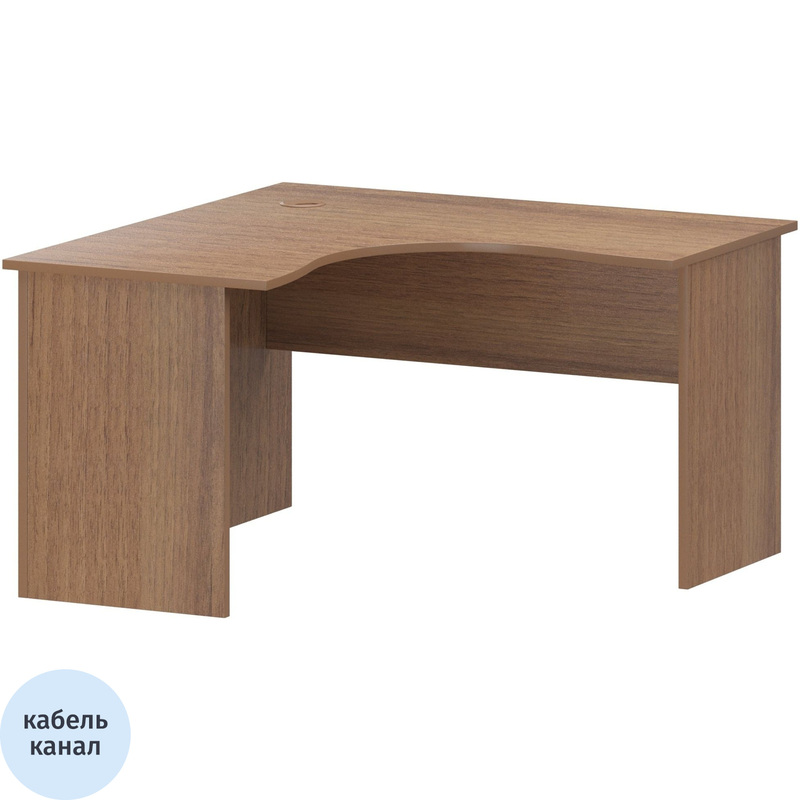 Изображение товара Угловой стол Арго А-203.60 левый орех гварнери 1200х1200х760 мм