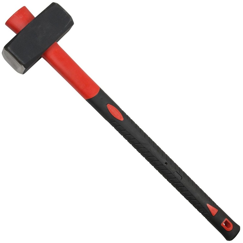 Изображение товара Кувалда слесарная Бибер Профи 85183 с фибергласовой обрезиненной рукояткой 3 кг (тов-085232)