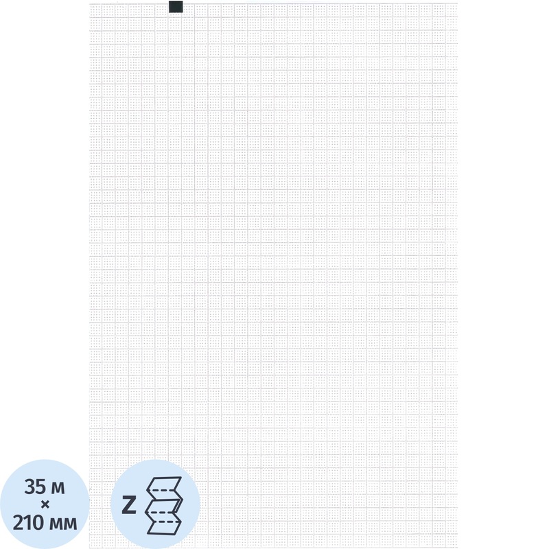 Изображение товара Бумага для ЭКГ 210 мм x 140 мм 250 листов